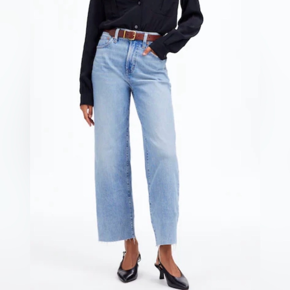 SOLD  Madewell Perfect Vintage Wide-Leg Crop Jean NWT, Retail $128